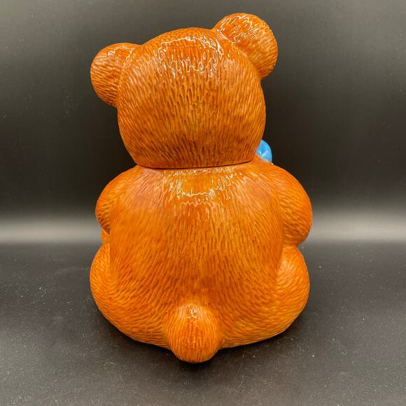 Pfaltzgraff Christmas Teddy Bear Cookie Jar - Picture 3 of 14